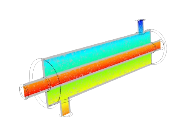 CFD-Simulation Wärmetauscher – CFD Simulation Heat Exchanger (N-thalpie GmbH)